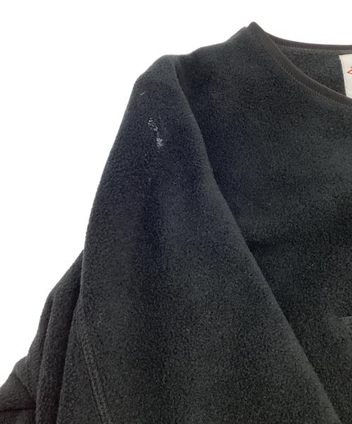 DANTON（ダントン）DANTON (ダントン) FLEECE COLLARLESS JACKET（フリース カラーレス ジャケット） ブラック サイズ:36の古着・服飾アイテム
