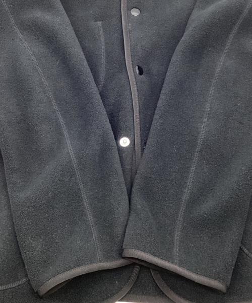 DANTON（ダントン）DANTON (ダントン) FLEECE COLLARLESS JACKET（フリース カラーレス ジャケット） ブラック サイズ:36の古着・服飾アイテム