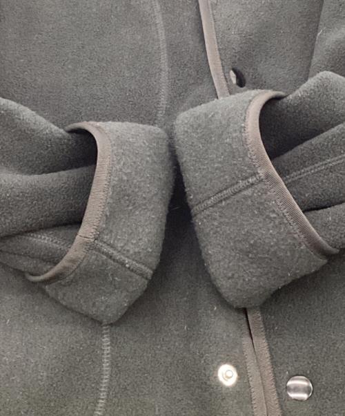 DANTON（ダントン）DANTON (ダントン) FLEECE COLLARLESS JACKET（フリース カラーレス ジャケット） ブラック サイズ:36の古着・服飾アイテム