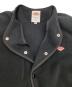 中古・古着 DANTON (ダントン) FLEECE COLLARLESS JACKET（フリース カラーレス ジャケット） ブラック サイズ:36：6000円