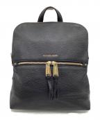 MICHAEL KORSマイケルコース）の古着「Rhea Zip Medium Slim Backpack（レア ジップ ミディアム スリム バックパック）」｜ブラック