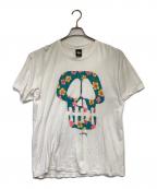 stussyステューシー）の古着「スカル Tシャツ」｜ホワイト