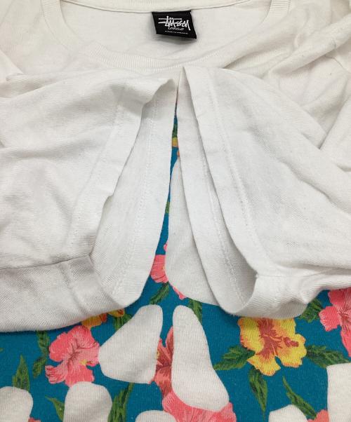 stussy（ステューシー）stussy (ステューシー) スカル Tシャツ ホワイト サイズ:Lの古着・服飾アイテム