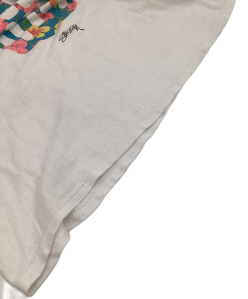 stussy（ステューシー）stussy (ステューシー) スカル Tシャツ ホワイト サイズ:Lの古着・服飾アイテム