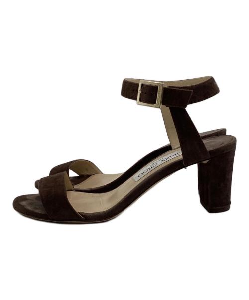 JIMMY CHOO（ジミーチュウ）JIMMY CHOO (ジミーチュウ) ストラップサンダル ブラウン サイズ:36の古着・服飾アイテム