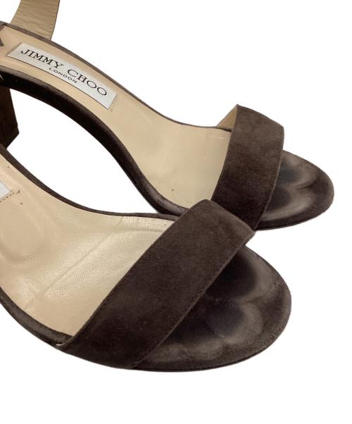 JIMMY CHOO（ジミーチュウ）JIMMY CHOO (ジミーチュウ) ストラップサンダル ブラウン サイズ:36の古着・服飾アイテム