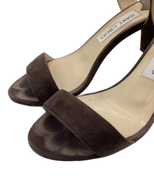 JIMMY CHOO（ジミーチュウ）JIMMY CHOO (ジミーチュウ) ストラップサンダル ブラウン サイズ:36の古着・服飾アイテム
