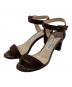 JIMMY CHOO（ジミーチュウ）の古着「ストラップサンダル」｜ブラウン