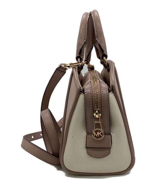 MICHAEL KORS（マイケルコース）MICHAEL KORS (マイケルコース) CLEO SMALL SAFFIANO LEATHER SATCHEL（クレオ スモール サフィアーノレザー サッチェル バッグ）2WAYバッグ ピンクの古着・服飾アイテム