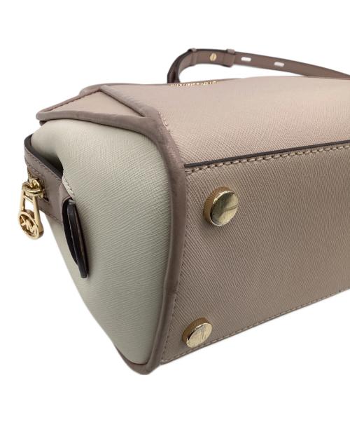 MICHAEL KORS（マイケルコース）MICHAEL KORS (マイケルコース) CLEO SMALL SAFFIANO LEATHER SATCHEL（クレオ スモール サフィアーノレザー サッチェル バッグ）2WAYバッグ ピンクの古着・服飾アイテム
