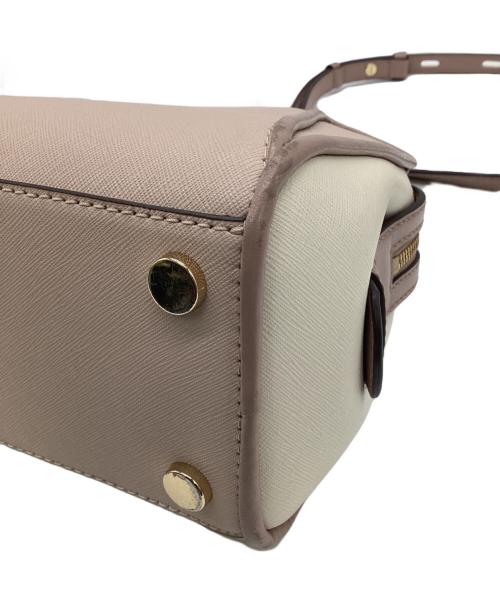 MICHAEL KORS（マイケルコース）MICHAEL KORS (マイケルコース) CLEO SMALL SAFFIANO LEATHER SATCHEL（クレオ スモール サフィアーノレザー サッチェル バッグ）2WAYバッグ ピンクの古着・服飾アイテム