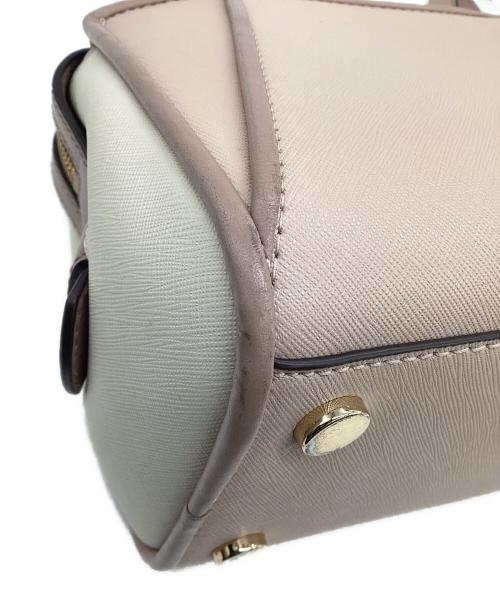 MICHAEL KORS（マイケルコース）MICHAEL KORS (マイケルコース) CLEO SMALL SAFFIANO LEATHER SATCHEL（クレオ スモール サフィアーノレザー サッチェル バッグ）2WAYバッグ ピンクの古着・服飾アイテム