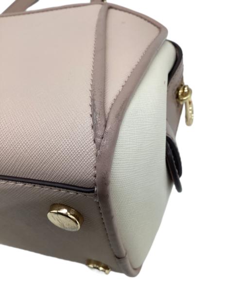 MICHAEL KORS（マイケルコース）MICHAEL KORS (マイケルコース) CLEO SMALL SAFFIANO LEATHER SATCHEL（クレオ スモール サフィアーノレザー サッチェル バッグ）2WAYバッグ ピンクの古着・服飾アイテム
