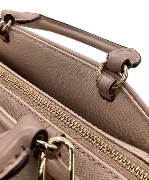 MICHAEL KORS（マイケルコース）MICHAEL KORS (マイケルコース) CLEO SMALL SAFFIANO LEATHER SATCHEL（クレオ スモール サフィアーノレザー サッチェル バッグ）2WAYバッグ ピンクの古着・服飾アイテム