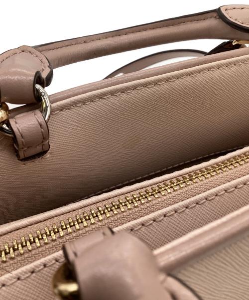 MICHAEL KORS（マイケルコース）MICHAEL KORS (マイケルコース) CLEO SMALL SAFFIANO LEATHER SATCHEL（クレオ スモール サフィアーノレザー サッチェル バッグ）2WAYバッグ ピンクの古着・服飾アイテム