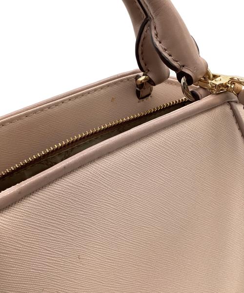 MICHAEL KORS（マイケルコース）MICHAEL KORS (マイケルコース) CLEO SMALL SAFFIANO LEATHER SATCHEL（クレオ スモール サフィアーノレザー サッチェル バッグ）2WAYバッグ ピンクの古着・服飾アイテム
