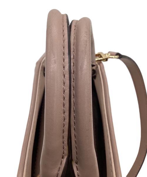 MICHAEL KORS（マイケルコース）MICHAEL KORS (マイケルコース) CLEO SMALL SAFFIANO LEATHER SATCHEL（クレオ スモール サフィアーノレザー サッチェル バッグ）2WAYバッグ ピンクの古着・服飾アイテム