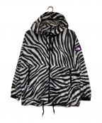 THE NORTHFACE PURPLELABELザ・ノースフェイス パープルレーベル）の古着「PERTEX Zebra Print Mountain Wind Parka（パーテックス ゼブラ プリント マウンテン ウィンド パーカ）」｜ブラック×ホワイト