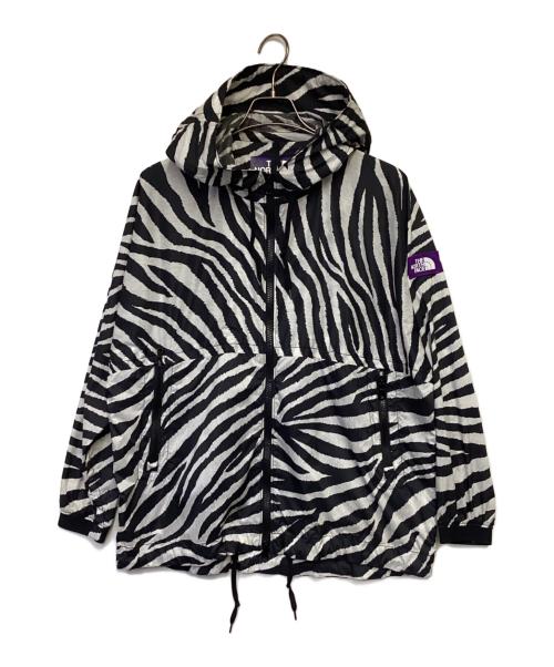 THE NORTHFACE PURPLELABEL（ザ・ノースフェイス パープルレーベル）THE NORTHFACE PURPLELABEL PERTEX Zebra Print Mountain Wind Parka（パーテックス ゼブラ プリント マウンテン ウィンド パーカ） ブラック×ホワイト サイズ:WMの古着・服飾アイテム