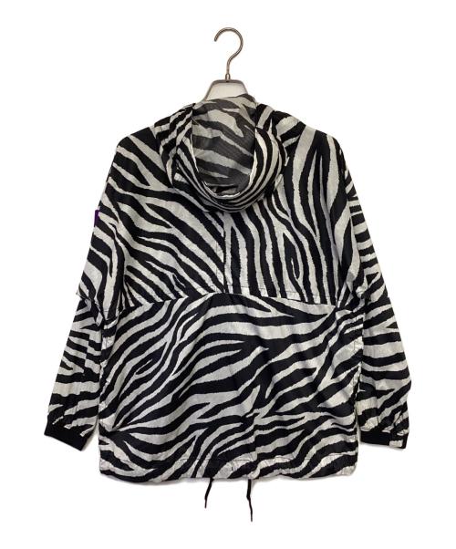 THE NORTHFACE PURPLELABEL（ザ・ノースフェイス パープルレーベル）THE NORTHFACE PURPLELABEL PERTEX Zebra Print Mountain Wind Parka（パーテックス ゼブラ プリント マウンテン ウィンド パーカ） ブラック×ホワイト サイズ:WMの古着・服飾アイテム