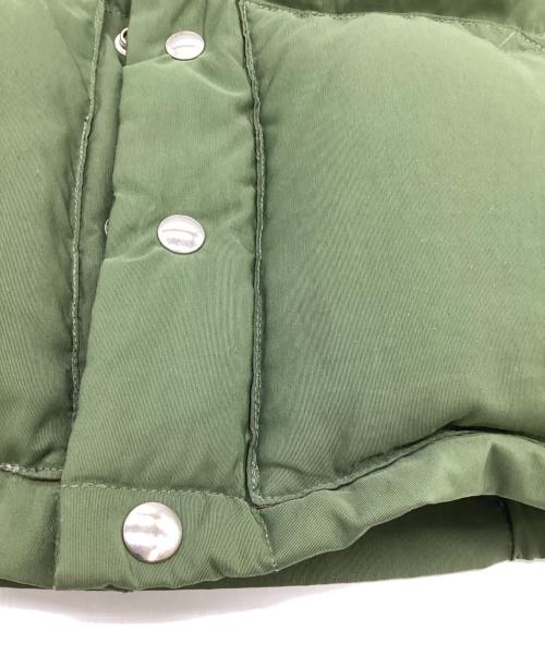 Crescent Down Works（クレセントダウンワークス）Crescent Down Works (クレセントダウンワークス) ダウンベスト カーキ×ブラウン サイズ:S（実寸値要確認）の古着・服飾アイテム