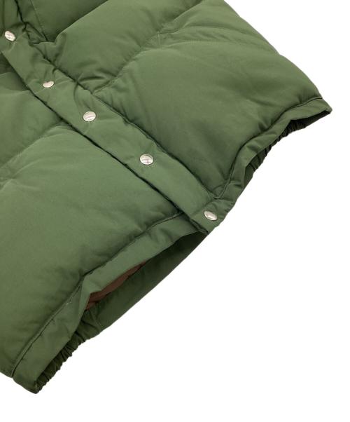 Crescent Down Works（クレセントダウンワークス）Crescent Down Works (クレセントダウンワークス) ダウンベスト カーキ×ブラウン サイズ:S（実寸値要確認）の古着・服飾アイテム