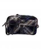 BURBERRY BLUE LABELバーバリー ブルー レーベル）の古着「ショルダーバッグ」｜ブラック×ブルー