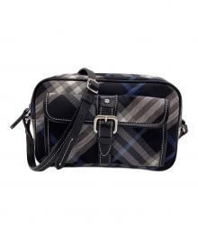 BURBERRY BLUE LABEL（バーバリー ブルー レーベル）の古着「ショルダーバッグ」｜ブラック×ブルー