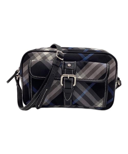 BURBERRY BLUE LABEL（バーバリー ブルー レーベル）BURBERRY BLUE LABEL (バーバリー ブルー レーベル) ショルダーバッグ ブラック×ブルーの古着・服飾アイテム