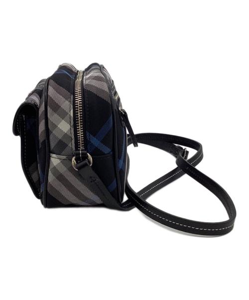 BURBERRY BLUE LABEL（バーバリー ブルー レーベル）BURBERRY BLUE LABEL (バーバリー ブルー レーベル) ショルダーバッグ ブラック×ブルーの古着・服飾アイテム