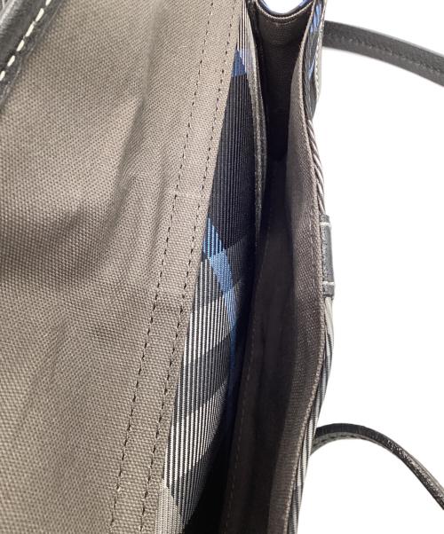 BURBERRY BLUE LABEL（バーバリー ブルー レーベル）BURBERRY BLUE LABEL (バーバリー ブルー レーベル) ショルダーバッグ ブラック×ブルーの古着・服飾アイテム