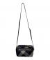 BURBERRY BLUE LABEL (バーバリー ブルー レーベル) ショルダーバッグ ブラック×ブルー：18000円