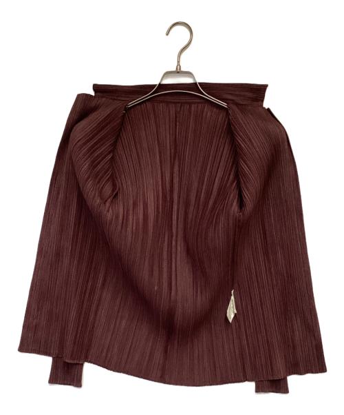 PLEATS PLEASE（プリーツプリーズ）PLEATS PLEASE (プリーツプリーズ) プリーツ 長袖ブラウス パープル サイズ:3の古着・服飾アイテム