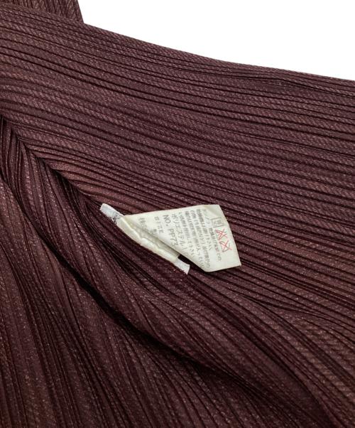 PLEATS PLEASE（プリーツプリーズ）PLEATS PLEASE (プリーツプリーズ) プリーツ 長袖ブラウス パープル サイズ:3の古着・服飾アイテム