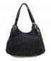 COACH (コーチ) マディソン ギャザード シグネチャー ハンドバッグ ブラック：7000円