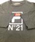 中古・古着 N°21 (ヌメロヴェントゥーノ) FILA (フィラ) 半袖カットソー ブラック サイズ:XS（ユニセックス 実寸値要確認）：4000円
