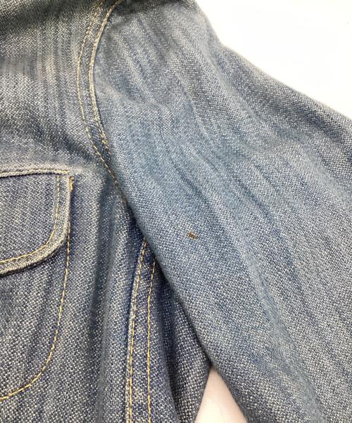 MIU MIU（ミュウミュウ）MIU MIU (ミュウミュウ) BROKEN TWILL（ブロークンツイル）デニムコート インディゴ サイズ:40の古着・服飾アイテム