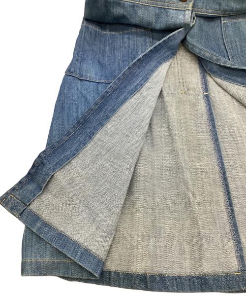 MIU MIU（ミュウミュウ）MIU MIU (ミュウミュウ) BROKEN TWILL（ブロークンツイル）デニムコート インディゴ サイズ:40の古着・服飾アイテム