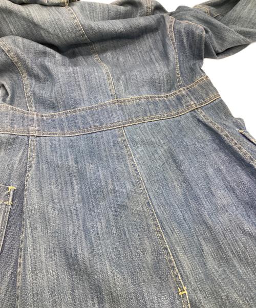 MIU MIU（ミュウミュウ）MIU MIU (ミュウミュウ) BROKEN TWILL（ブロークンツイル）デニムコート インディゴ サイズ:40の古着・服飾アイテム
