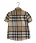 BURBERRY LONDON (バーバリーロンドン) 半袖シャツ ベージュ×ネイビー サイズ:40：10000円