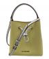 MICHAEL KORS（マイケルコース）の古着「Suri Medium Bucket Messenger（スリ ミディアム バケット メッセンジャー）2WAYバッグ」｜イエロー