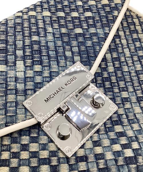 MICHAEL KORS（マイケルコース）MICHAEL KORS (マイケルコース) チェーンショルダーバッグ ブルーの古着・服飾アイテム