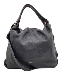 FURLA（フルラ）の古着「2WAYバッグ」｜ブラック×ベージュ