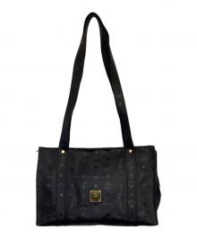 MCM（エムシーエム）の古着「モノグラム トートバッグ」｜ブラック