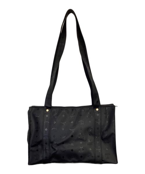 MCM（エムシーエム）MCM (エムシーエム) モノグラム トートバッグ ブラックの古着・服飾アイテム