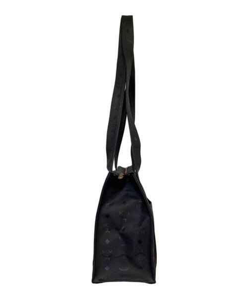 MCM（エムシーエム）MCM (エムシーエム) モノグラム トートバッグ ブラックの古着・服飾アイテム
