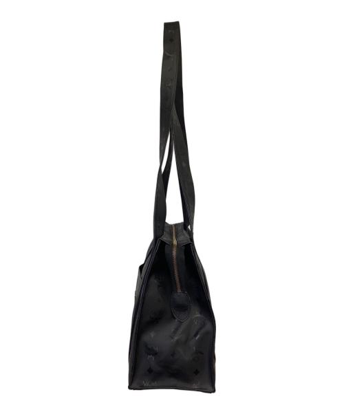 MCM（エムシーエム）MCM (エムシーエム) モノグラム トートバッグ ブラックの古着・服飾アイテム