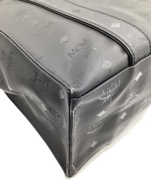 MCM（エムシーエム）MCM (エムシーエム) モノグラム トートバッグ ブラックの古着・服飾アイテム
