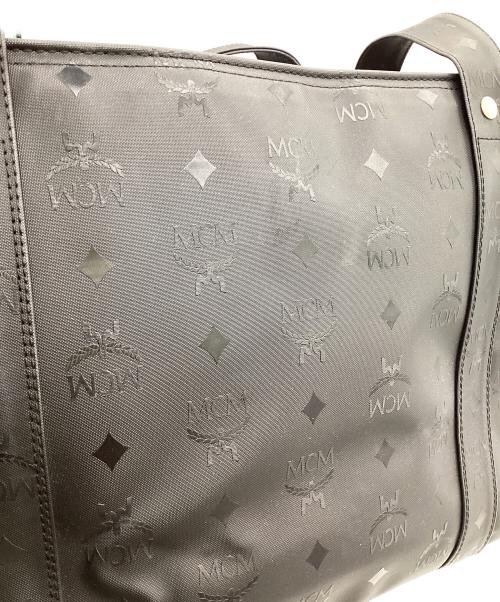 MCM（エムシーエム）MCM (エムシーエム) モノグラム トートバッグ ブラックの古着・服飾アイテム