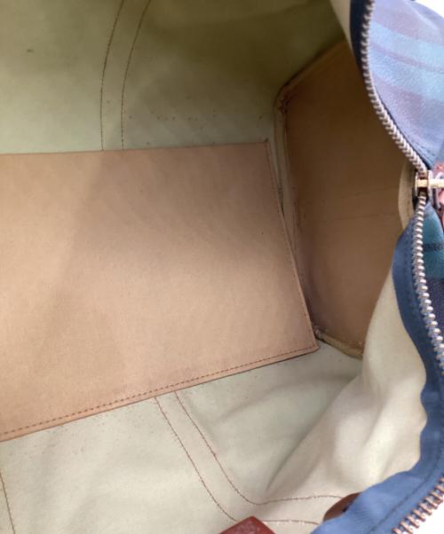 POLO RALPH LAUREN（ポロ・ラルフローレン）POLO RALPH LAUREN (ポロ・ラルフローレン) ボストンバッグ グリーン×ネイビーの古着・服飾アイテム